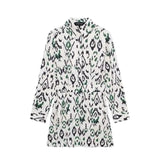 Spring Print Short Dress