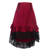 Commute Retro Women's Lace Drawstring Midi Summer Female
