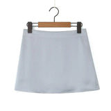 Spring Style Classic Holiday Shorts, Solid Color Shorts, Half Skirt, A-Shaped
