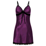 Zingj Imitation Silk Lace Lace With Bow Halter Slip Skirt Direct