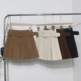Wicked Skirt Autumn And Winter New High-Waisted 100-Fold Skirt Anti-Light A Word Umbrella Skirt