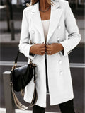 Zingj Wise Style Autumn And Winter Long Sleeve Suit Collar Double Breasted Girl Coat Coat