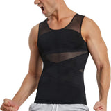 Men's Plastic Body Clothes Net Gauze Breathable, Abdomen, Belly, Chest, Back, Tight Fitness Training