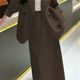 Zingj Version Suit Female Pink Suit Jacket Tea To Wear A Skirt Capable Temperament New Two Korean