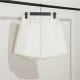 Zingj Photo Suit Shorts Female Summer 2024 New High Waist Loose Gray Five Minute Pants Straight Tube Hong Kong Flavor Casual