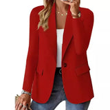 Zingj WISH Hot Style Autumn Long Sleeve Solid Color Cardigan Small Suit Jacket