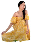 Zingj Embroidered One-Out Collar, Off-The-Shoulder Holiday