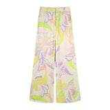 Spring Printed Shirt 2624138 Printed Wide-Leg Trousers 2775156