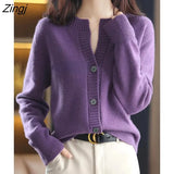 Women Autumn 4-colors Leisure All-match Retro Sweater Elegant All-match Solid Slouchy Свитер Женский Simple Soft