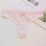 Women's Panties Underwear Women Plus Size Bow Sexy Lingerie Panty Thongs and G String Tanga T-back Seamless String
