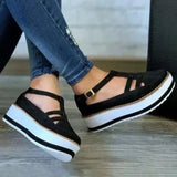 Size 2023 Popular Style Sandals Women's Thick Bottom Buckle Women's Sandals Direct Sale Muffin Soles Women's