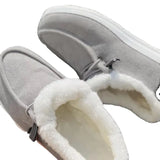 New Winter Cotton Shoes Plush Thickened Warm Single Shoes Large Size 43 Cotton