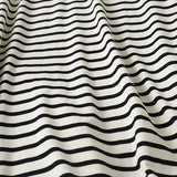 New Short-Sleeved Cotton Striped Simple Wind Dress In