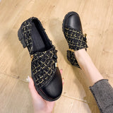 Zingj Fragrant Wind Single Shoes Women 2023 Spring New Thick Heel Women's Shoes Korean Fashion Casual Small Leather Shoes Women's