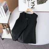 New V-Collar Single-Breasted Two-Color Suit