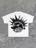 Wear Y2K Clothing T-Shirt Men's And Women's Hip-Hop Cartoon Printed T-Shirt Gothic Super Cotton Short