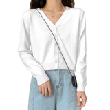 Women Newly Patchwork Cardigans 2023 Fashion Slim Ladies Knitted Sweater Long Sleeve Buttons