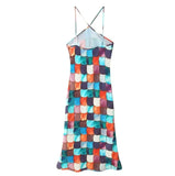 Women's Explosive Sleeveless Print Long Sling Style Long Skirt Party Beach