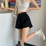 Women Cool Sexy High Waist A-line Patchwork All-match Ins Popular Daily Basic Office Lady Casual Korean Style Mini