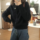 Zingj New Round-Necked Purple Sweater In Early Autumn Is Loose And Wears A Sweater