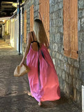 Color Lace Up Sling Maxi Dress Ladies Sexy Backless Off Shoulder Sleeveless Dresses Loose Female Party Holiday