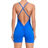 Zingj Dry Naked Sports Jumpsuit One Beautiful Back Running Fitness Suit Tight Yoga Jumpsuit 43014-Outfit