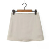 Spring Style Classic Holiday Shorts, Solid Color Shorts, Half Skirt, A-Shaped
