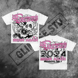 T-Shirt Oversized Y2K Blouse Korean Gothic T-Shirt Couple Retro New
