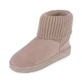 Zingj Winter New Flat-Bottomed Woolen Mouth Snow Boots Women's Cotton Shoes Comfortable Short Tube Velvet Pregnant Women's Anti-Skid
