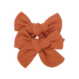 2021 New Cotton Linen Print Hair Clips For Cute Baby Girls BB Boutique Hairpins Barrette Headwear Kids Hair
