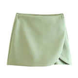 New Solid Color Fashion Style Short Style Four-Sided Bouncy Skirt