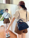 Chiffon Blouse for Women Korean Style Women Clothing Striped Shirt Short Sleeve Summer Tops Women Elegant Chic Woman