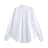 New Button-Down Clip Loose-Fitting Shirt