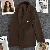Zingj Purple Small Suit Jacket Female 2024 Spring And Autumn New Korean Version Web Celebrity Temperament Small Casual