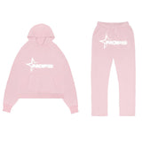 Street Tide Brand Alphabet Printed Sweater Set For Men And Women Hip Hop Street Loose Hooded