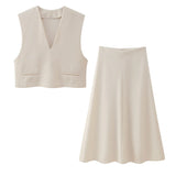 Spring Vest Top 1014303 Flute Skirt