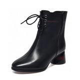 Zingj Boots 2023 Autumn And Winter New Style Red Heels Fashion Boots Round Head Lean Short Boots Two Kinds Of High-Heeled Women's