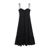 / Summer 2024 New European Station Laminated Poplin Dress Ladies' White Skirt