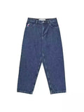Clothes Polar Boy Jeans Y2K Hip-Hop Gothic Cartoon Embroidery Blue