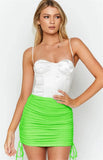 Chic High Waist Lace Up Wrap Hip Mini Skirts Sexy Slim Elastic Knitted Clubwear Vestidos