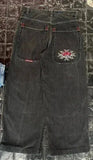 Men's Jeans Y2K Bag Vintage High-Quality Pattern Hip-Hop Street Leisure Men Harajuku Wide