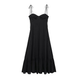 / Summer 2024 New European Station Laminated Poplin Dress Ladies' White Skirt
