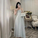 Elegant Spaghetti Strap Long Dress For Women Maxi Fashion One Piece Bodycon Prom Party Robe Vestidos