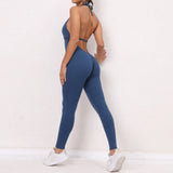 Zingj One-Piece Quick-Dry Tight Yoga Pants Breathable Women's Wrinkled Peach And Butt Gym Pants-Outfit
