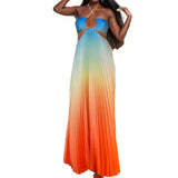 2025 New Women's Temperament Sexy Dress Elegant Hollow Hanging Neck
