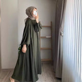 And Autumn New Muslim Women's Clothing Pure Color Elegant Fashion Loose-Fitting