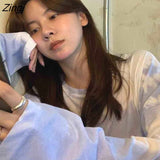 Sleeve T-shirts Women Harajuku Tie-dye Design Chic Fall Sun-proof Ladies Top Tees All-match Korean Trendy Teens