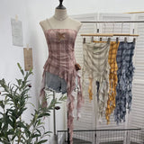 Tector-Mat T-Shirt With Bosom Tset T-Shirt With Irregular Sling Vest T-Shirt With Tsets