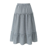 Spring New French Plaid Lace Hanging Half-Length Skirt Suit With Chest Cushion