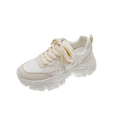 Zingj Bottom Dad Shoes Female 2023 New Women's Casual Single Shoes Small White Shoes Net Red Wheat Ear Mesh Shoes Sports Shoes